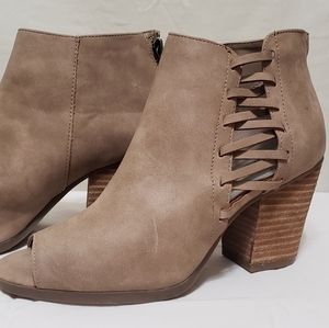Women's open toe booties